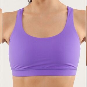 Lululemon energy bra size 8 color power purple
